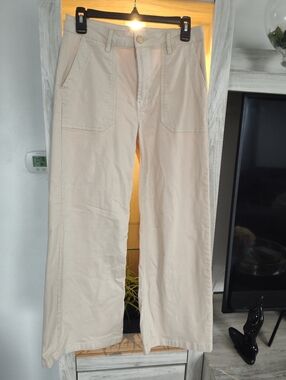 Kut from the Kloth Beige Wide-Leg Jeans Waist 30" Like New